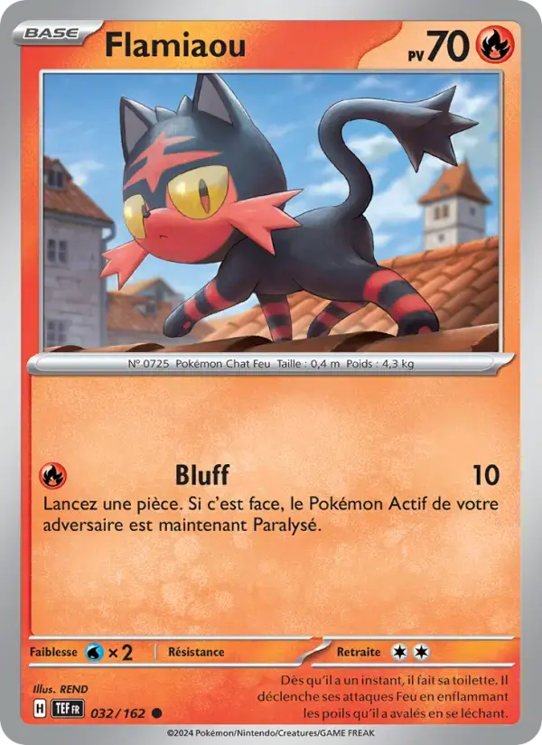 Carte Pokémon Flamiaou #032 — Forces Temporelles
