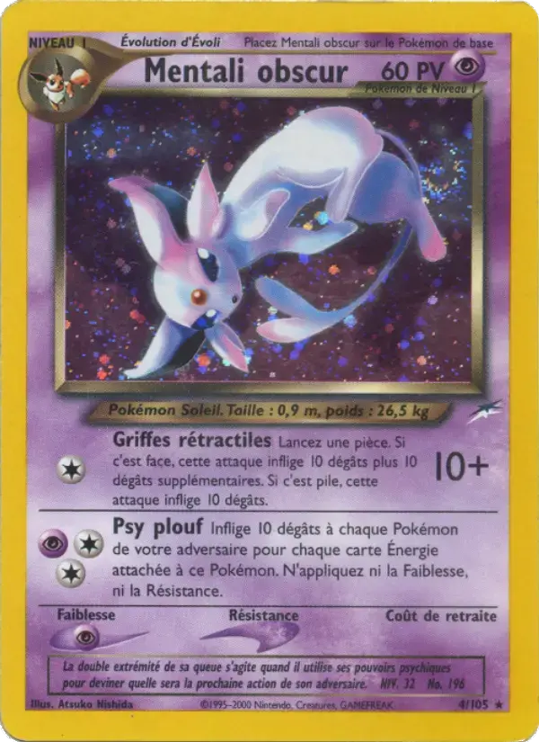 Carte Pokémon Mentali obscur #4 — Neo Destiny