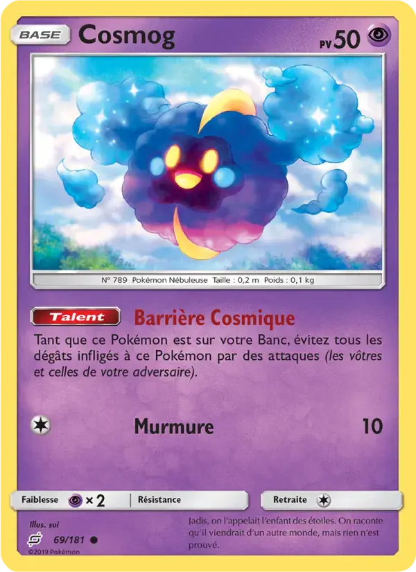 Carte Pokémon Cosmog #69 — Duo de Choc
