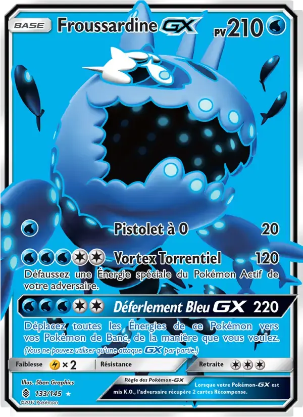 Carte Pokémon Froussardine GX #133 — Gardiens Ascendants