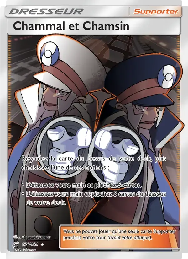 Carte Pokémon Chammal et Chamsin #176 — Duo de Choc