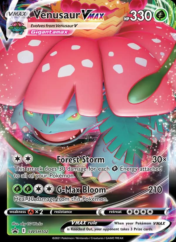 Venusaur VMAX #SWSH102 — Sword & Shield Promos