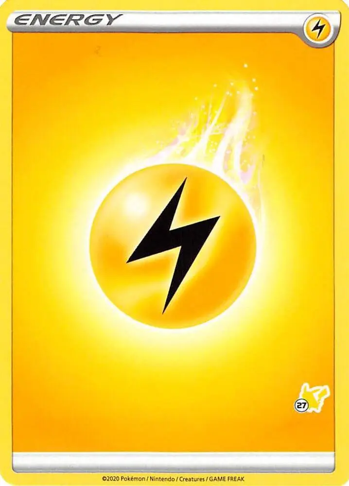 Carte Pokémon Lightning Energy #Pikachu 27 — Académie de Combat 2022