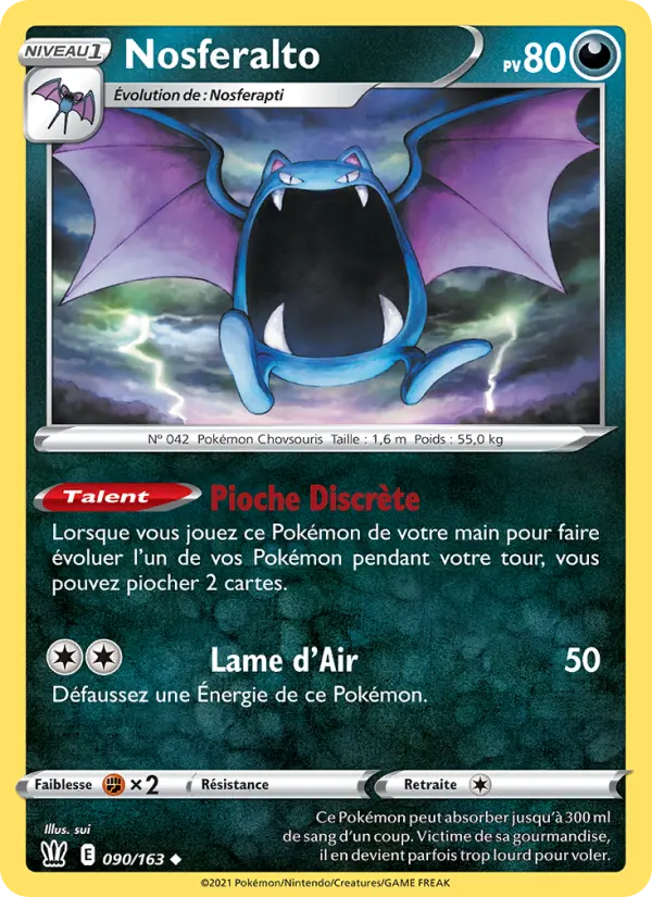 Carte Pokémon Nosferalto #90 — Styles de Combat