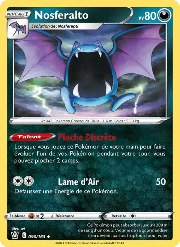 Carte Pokémon Nosferalto #90 — Styles de Combat