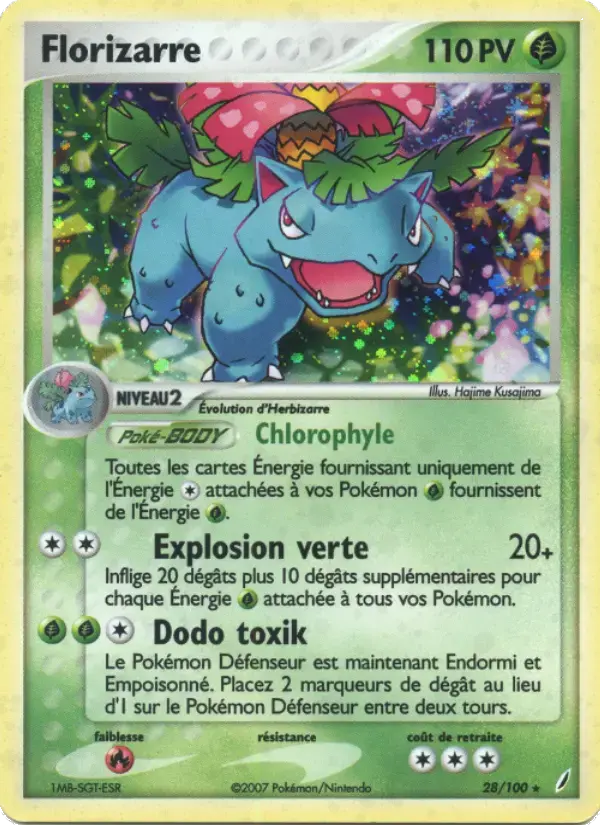 Carte Pokémon Florizarre #28 — Gardiens de Cristal