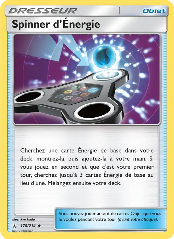 Carte Pokémon Spinner d’Énergie #170 — Alliance Infaillible