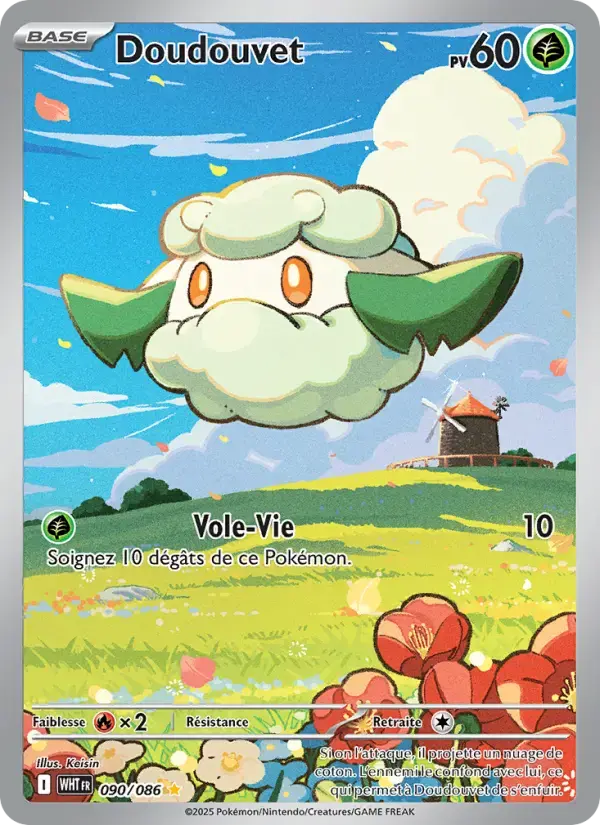 Carte Pokémon Doudouvet #090 — Flamme Blanche
