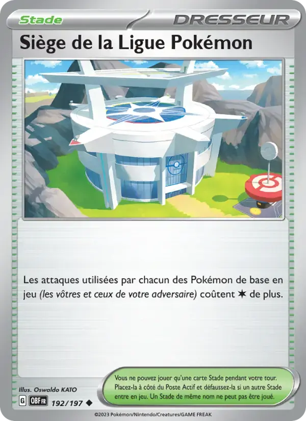 Carte Pokémon Siège de la Ligue Pokémon #192 — Flammes Obsidiennes