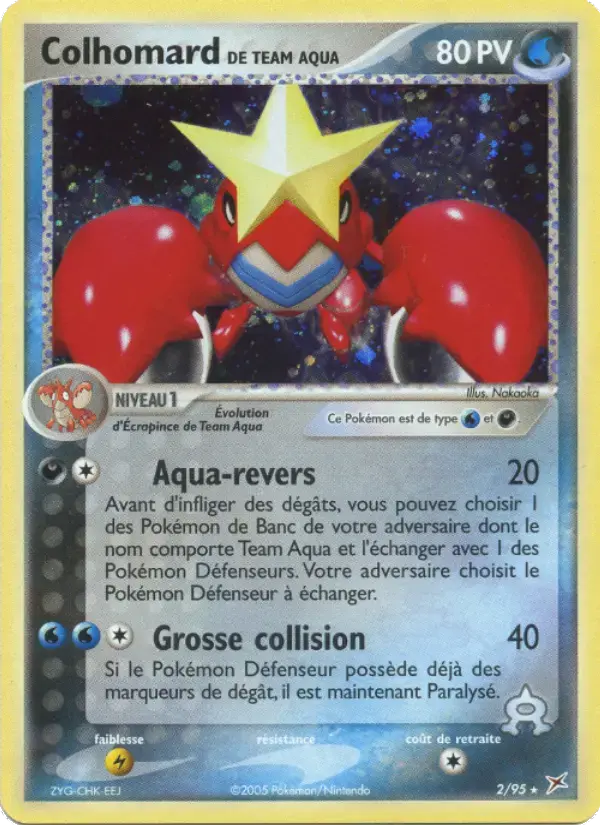 Carte Pokémon Colhomard de Team Aqua #2 — Team Magma vs Team Aqua