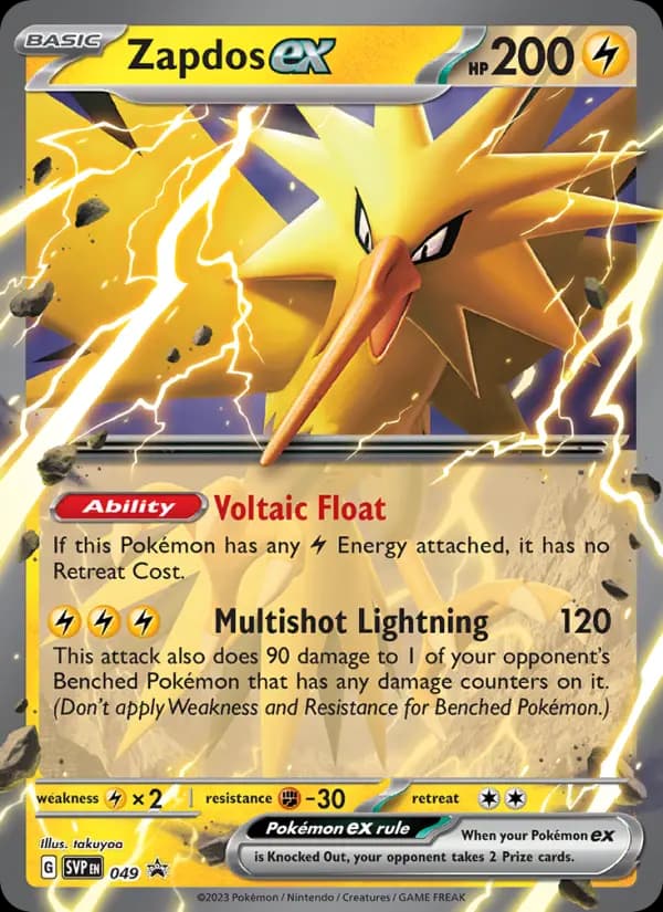 Zapdos ex #049 — Scarlet & Violet Promos