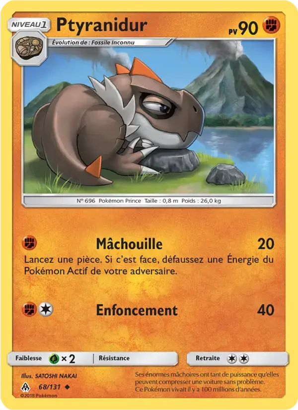 Carte Pokémon Ptyranidur #68 — Lumière Interdite