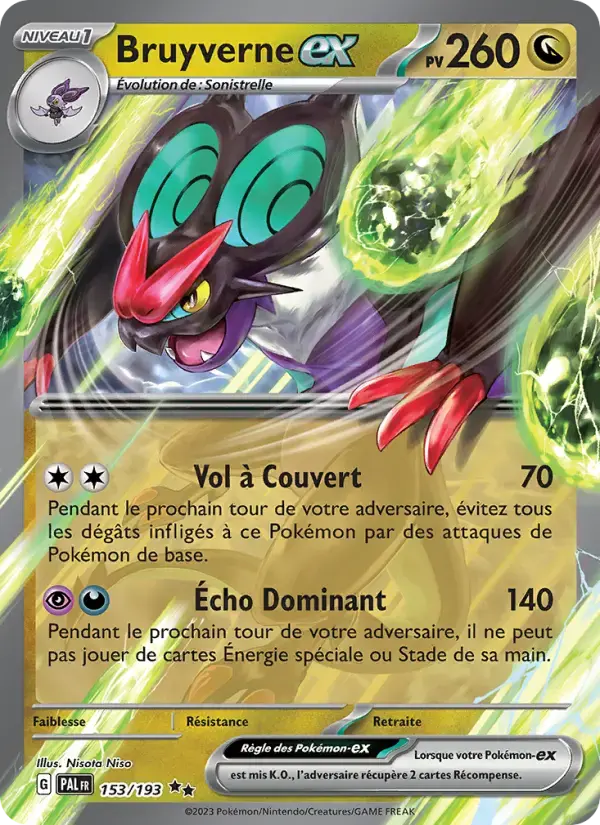 Carte Pokémon Bruyverne-ex #153 — Évolutions à Paldea