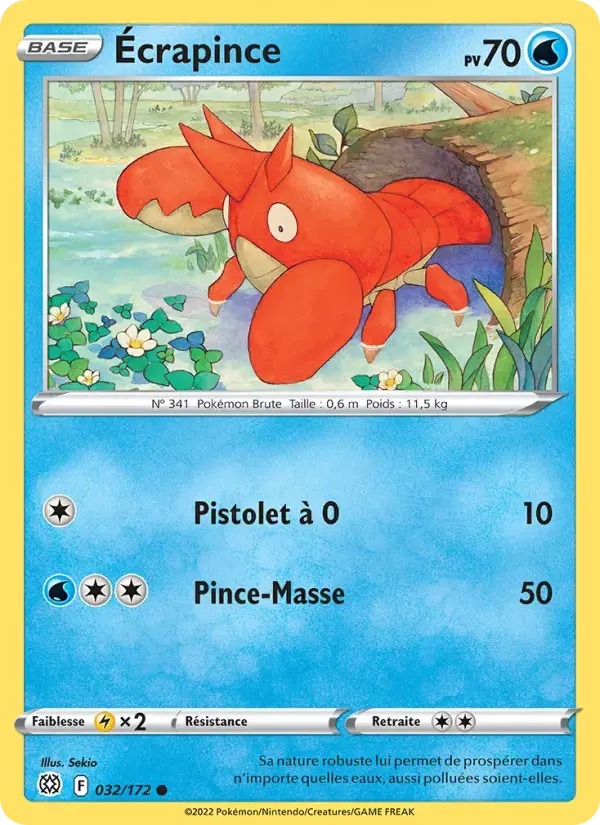 Carte Pokémon Écrapince #032 — Stars Étincelantes