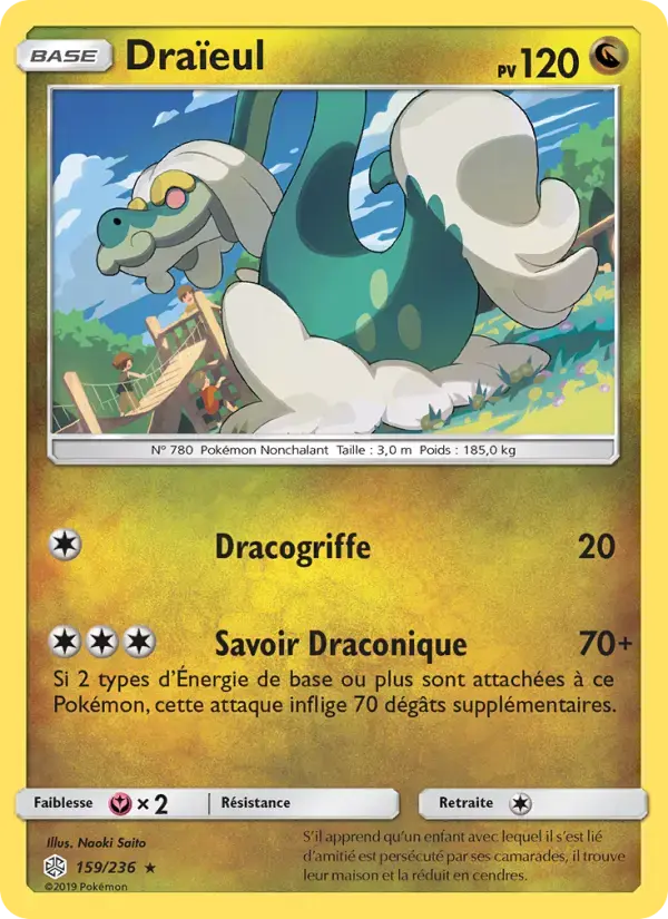 Carte Pokémon Draïeul #159 — Éclipse Cosmique