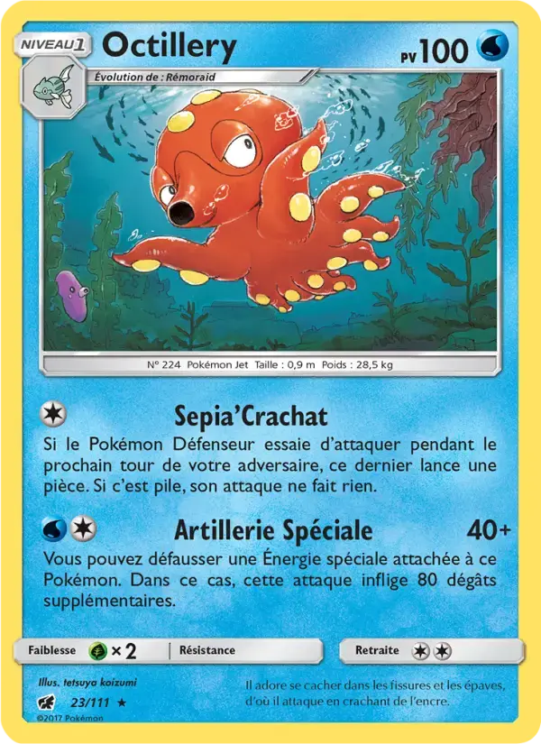 Carte Pokémon Octillery #23 — Invasion Carmin