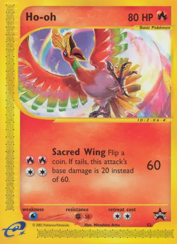 Carte Pokémon Ho-oh #52 — Promos Wizards