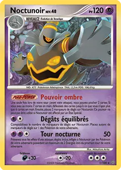 Carte Pokémon Noctunoir #1 — Tempête