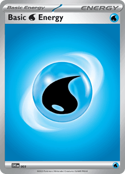 Carte Pokémon Énergie Eau #003 — Énergies Écarlate et Violet