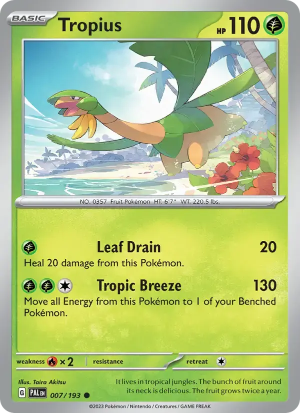 Tropius #007 — Paldea Evolved