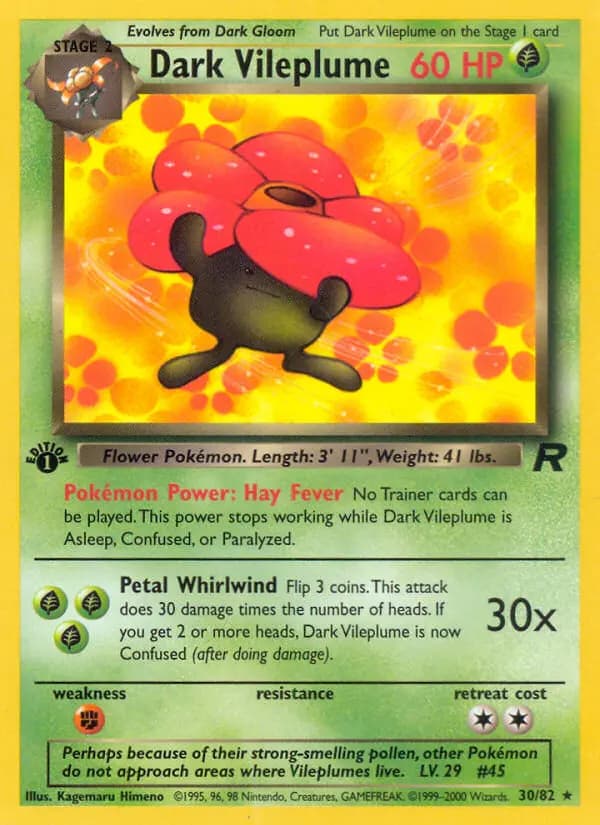 Dark Vileplume #30 — Team Rocket