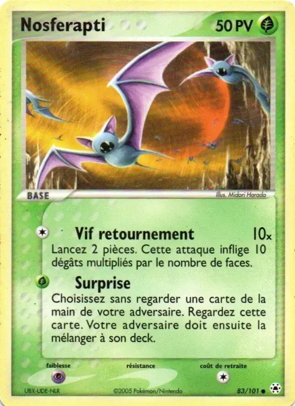 Carte Pokémon Nosferapti #83 — Légendes Oubliées