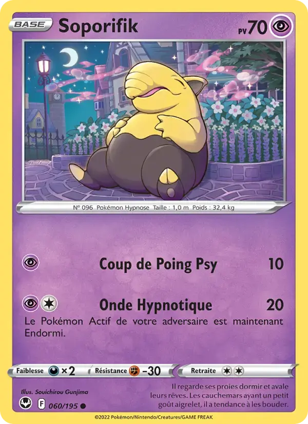 Carte Pokémon Soporifik #060 — Tempête Argentée