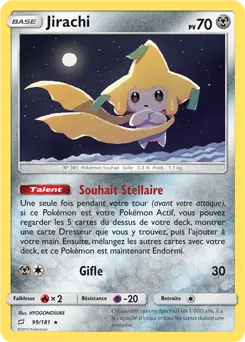 Carte Pokémon Jirachi #099 Non Holo — Duo de Choc