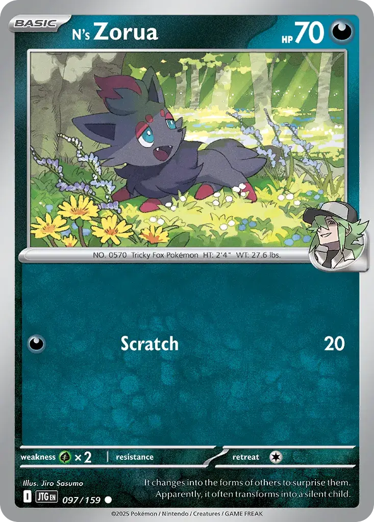 N's Zorua #097/159 S9 — Play! Pokémon Prize Pack Series