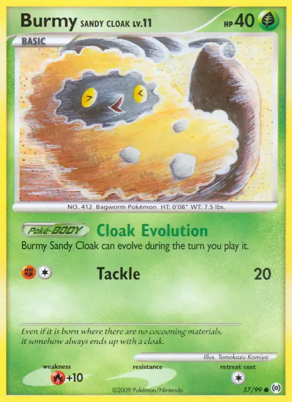 Carte Pokémon Cheniti Sandy Cloak #57 — Arceus