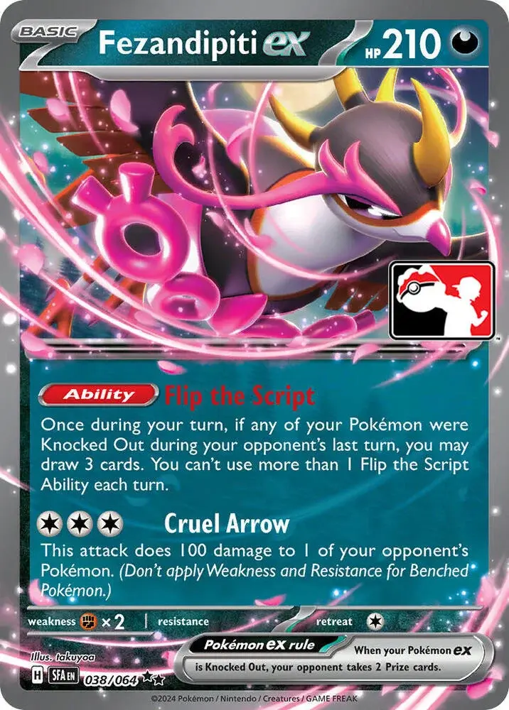 Fezandipiti ex #038/064 S6 — Play! Pokémon Prize Pack Series