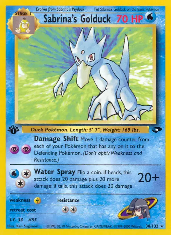 Carte Pokémon Sabrina's Akwakwak #30 — Gym Challenge