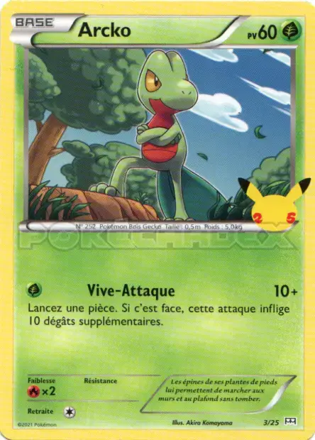 Carte Pokémon Arcko #3 — 2021 Promo McDonald's