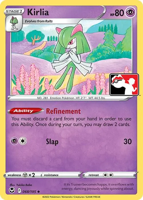Kirlia #068/195 S3 — Play! Pokémon Prize Pack Series
