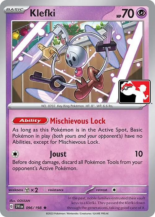 Klefki #096/198 S4 — Play! Pokémon Prize Pack Series