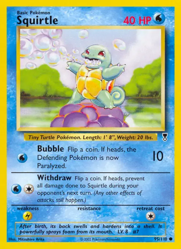 Carte Pokémon Carapuce #95 — Legendary Collection