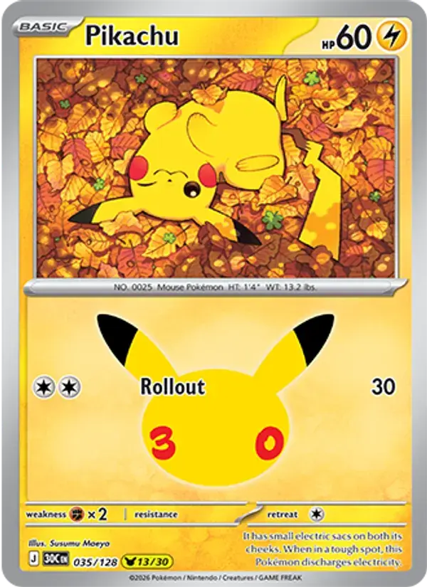 Pikachu #035 — 30th Celebration