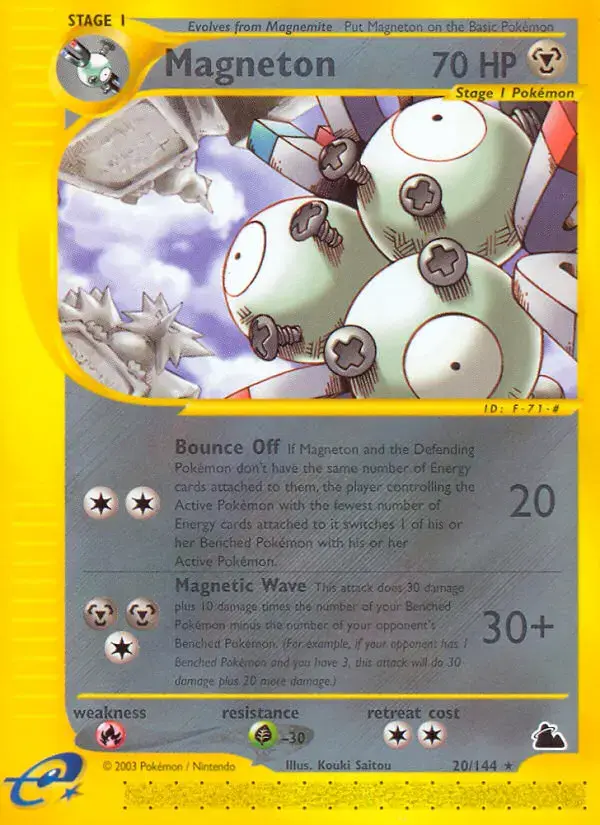 Carte Pokémon Magnéton #20 — Skyridge