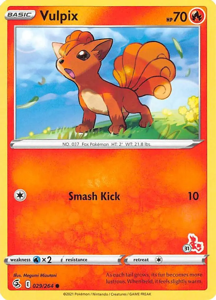 Carte Pokémon Goupix #Cinderace 31 — Académie de Combat 2022