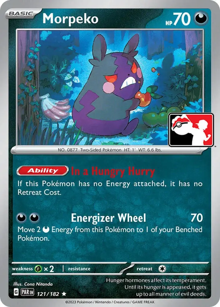 Carte Pokémon Morpeko #121/182 S6 — Play! Pokémon Prize Pack Series