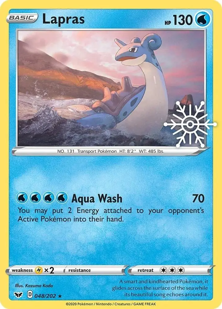Carte Pokémon Lokhlass #048 Stamp — Épée et Bouclier