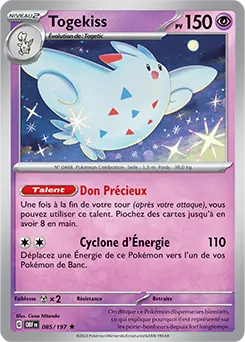 Carte Pokémon Togekiss #085 Non Holo — Flammes Obsidiennes