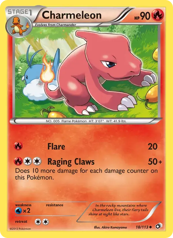 Carte Pokémon Charmeleon #18 — Trésors Légendaires