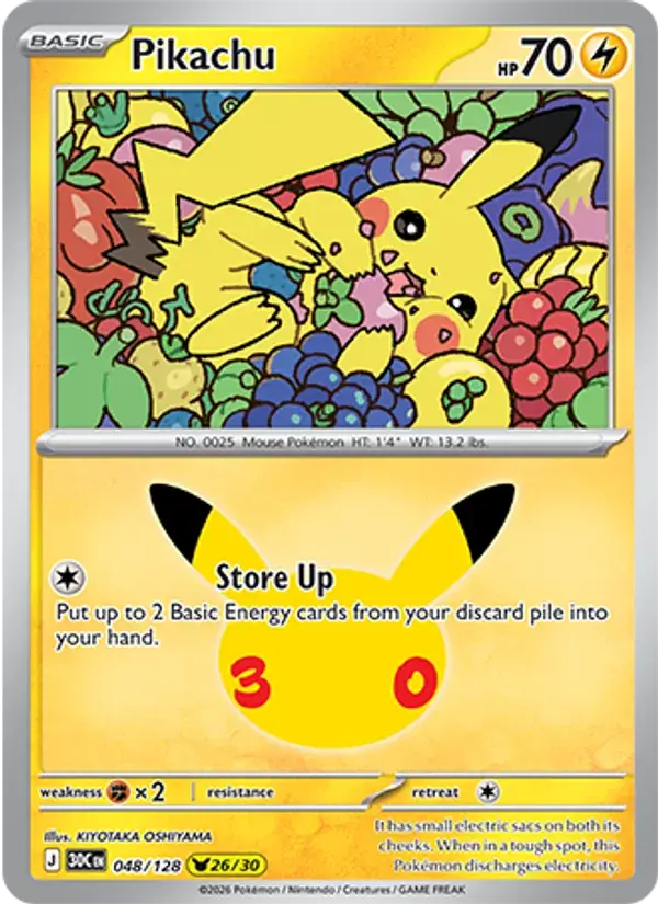 Pikachu #048 — 30th Celebration