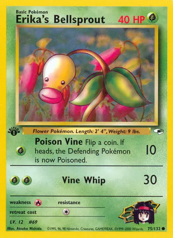 Carte Pokémon Erika's Chétiflor #75 — Gym Heroes