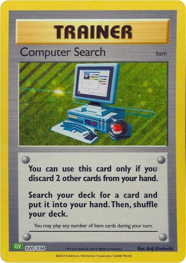 Carte Pokémon Computer Search #020 — Deck Florizarre & Lugia-ex