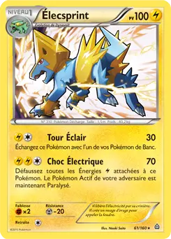Carte Pokémon Élecsprint #061 Non Holo — Primo-Choc
