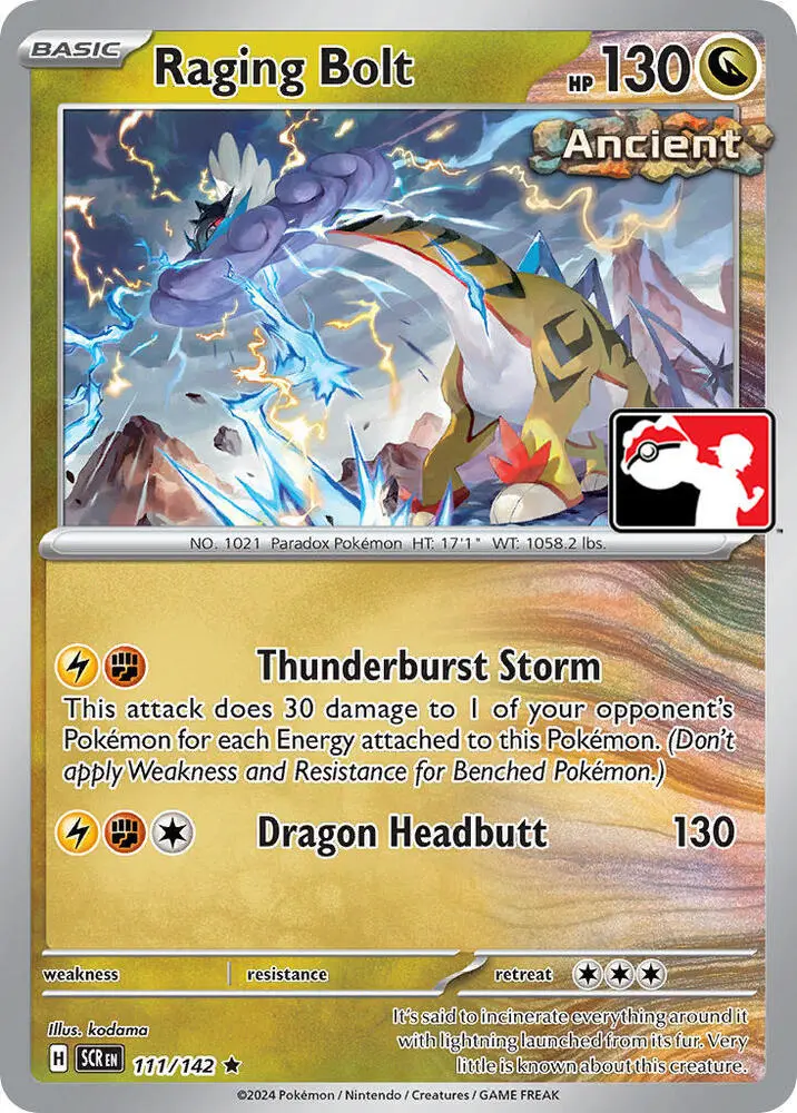 Raging Bolt #111/142 S6 — Play! Pokémon Prize Pack Series