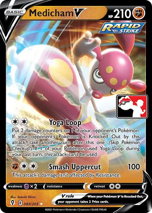 Medicham V #083/203 S2 — Play! Pokémon Prize Pack Series