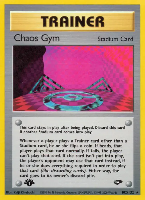Carte Pokémon Chaos Gym #102 — Gym Challenge